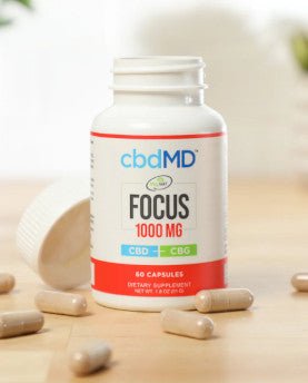 CBD & CBG Focus Capsules (NSF Certified for Sport) - Zaza Zenn Store - cbdMD