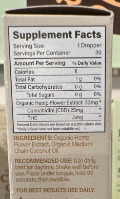 Distilled USDA Organic CBD Oil (Cornbread Hemp) - Zaza Zenn Store - Cornbread Hemp