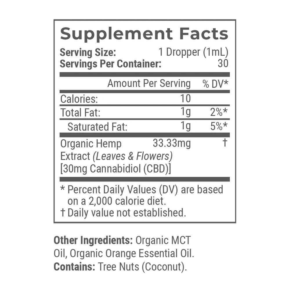 Organic Broad Spectrum CBD Tincture (Orange Bliss) - Zaza Zenn Store - Joy Organics