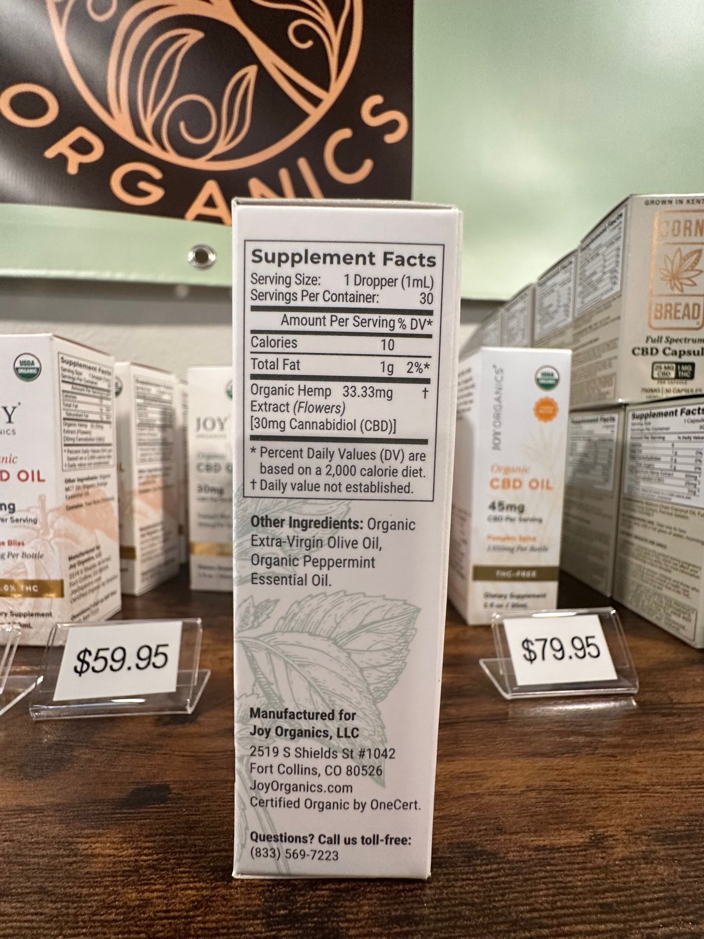 Organic Broad Spectrum CBD Tincture (Tranquil Mint) - Zaza Zenn Store - Joy Organics