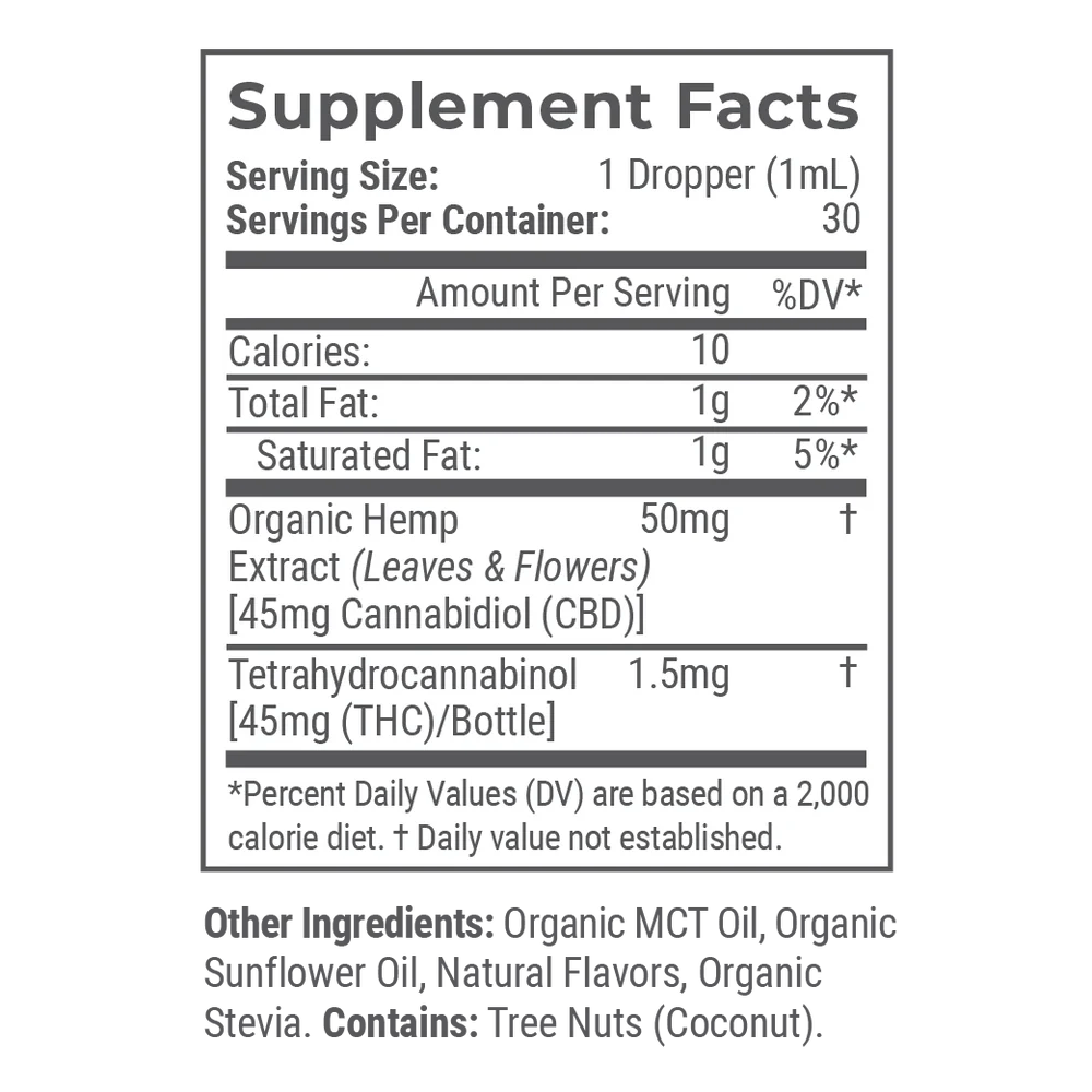 Organic Full Spectrum CBD Tincture with THC (Tropical) - Zaza Zenn Store - Joy Organics