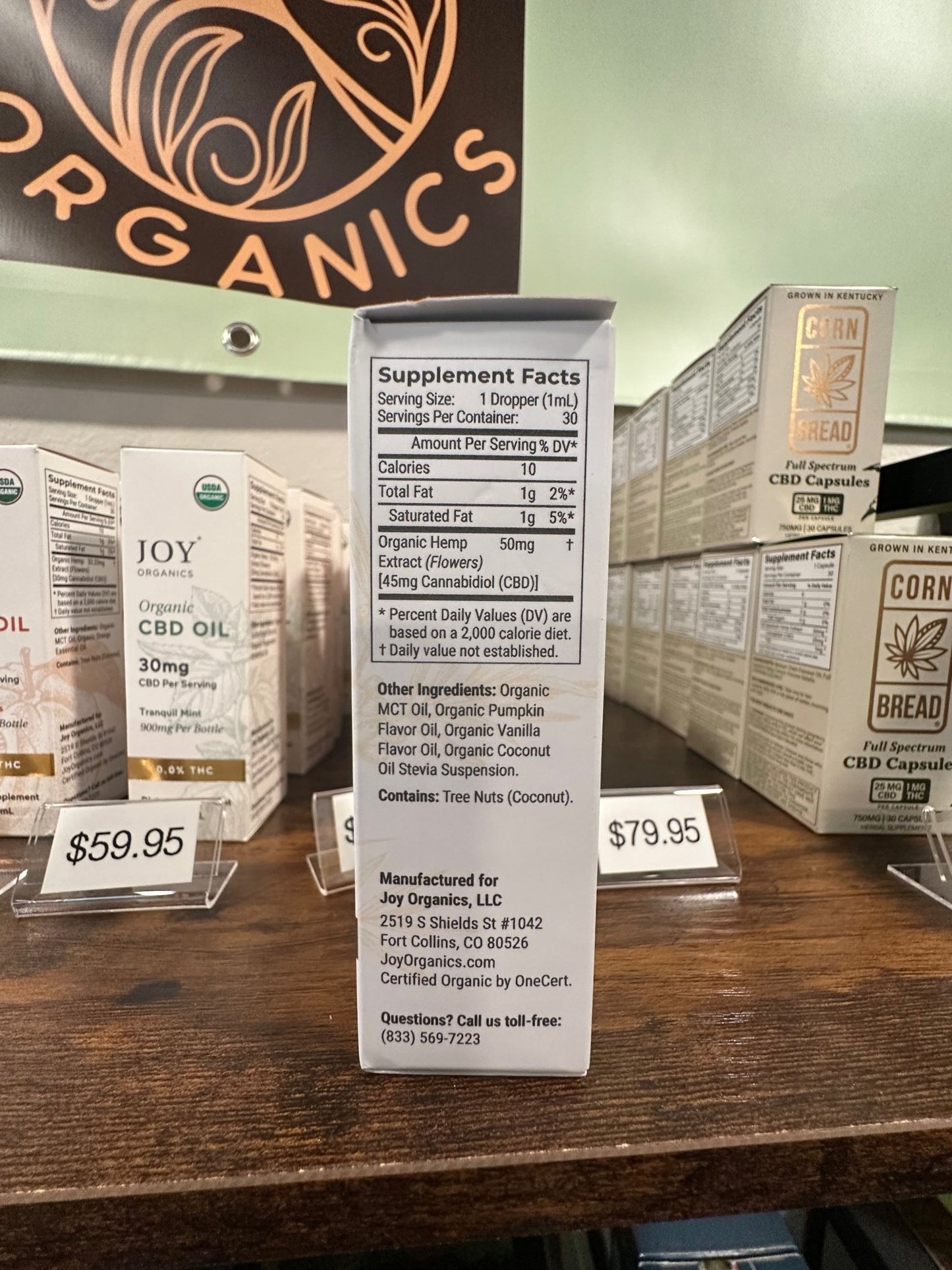 Pumpkin Spice CBD Oil - Limited Edition - Zaza Zenn Store - Joy Organics