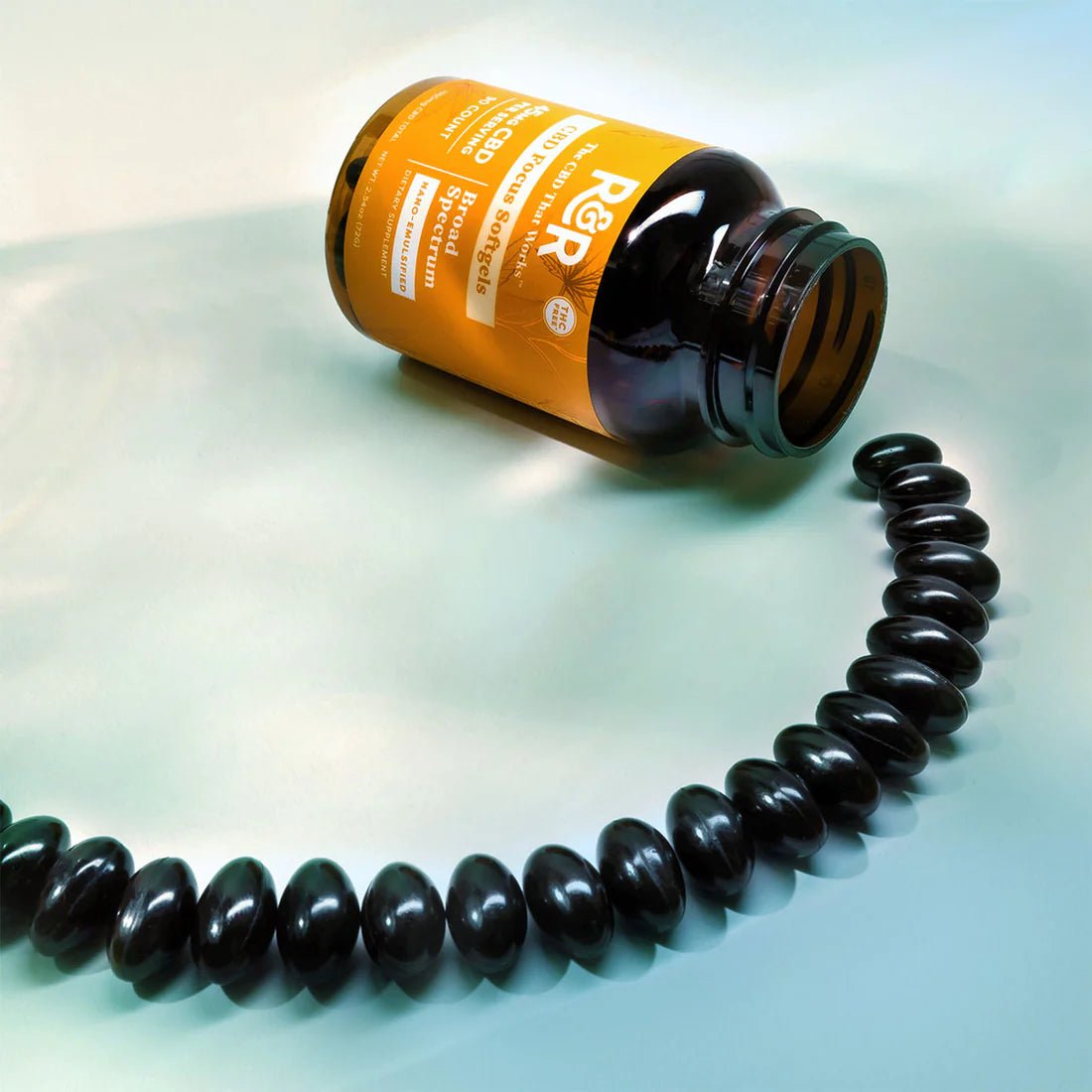 R&R CBD Focus Softgels - THC Free - 90 ct. - Zaza Zenn Store - R&R CBD