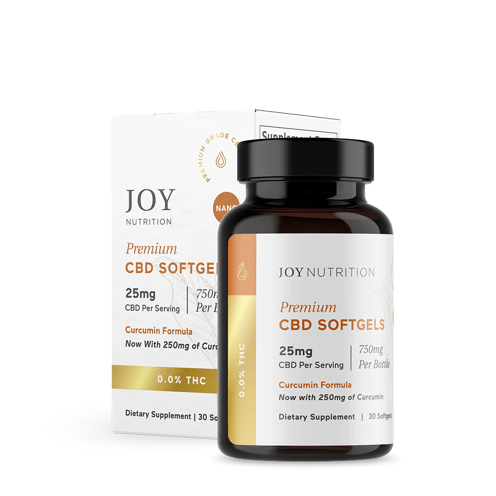 25mg CBD Nano Softgels with Curcumin - Zaza Zenn Store - Joy Organics