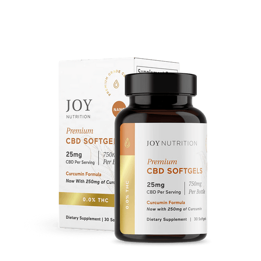 25mg CBD Nano Softgels with Curcumin - Zaza Zenn Store - Joy Organics