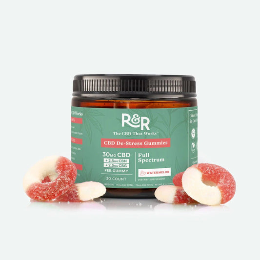 30mg CBD + 2.5mg CBN + 2.5mg CBG De - Stress Gummies - Zaza Zenn Store - R&R