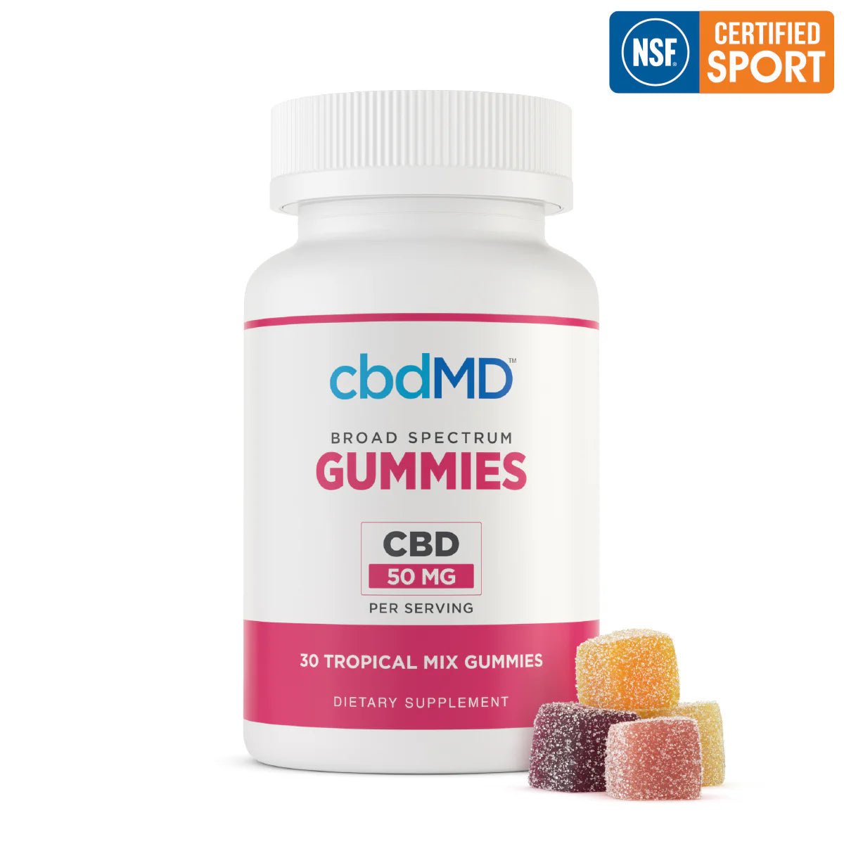 Broad Spectrum CBD NSF Certified for Sport Gummies - Zaza Zenn Store - cbdMD