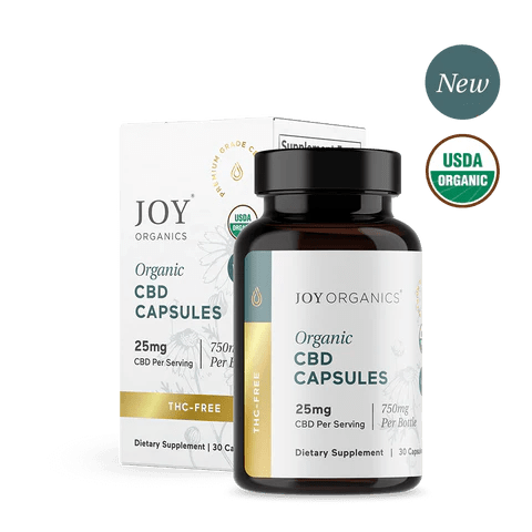 Broad Spectrum Organic, Vegan CBD Capsules (25mg) - Zaza Zenn Store - Joy Organics