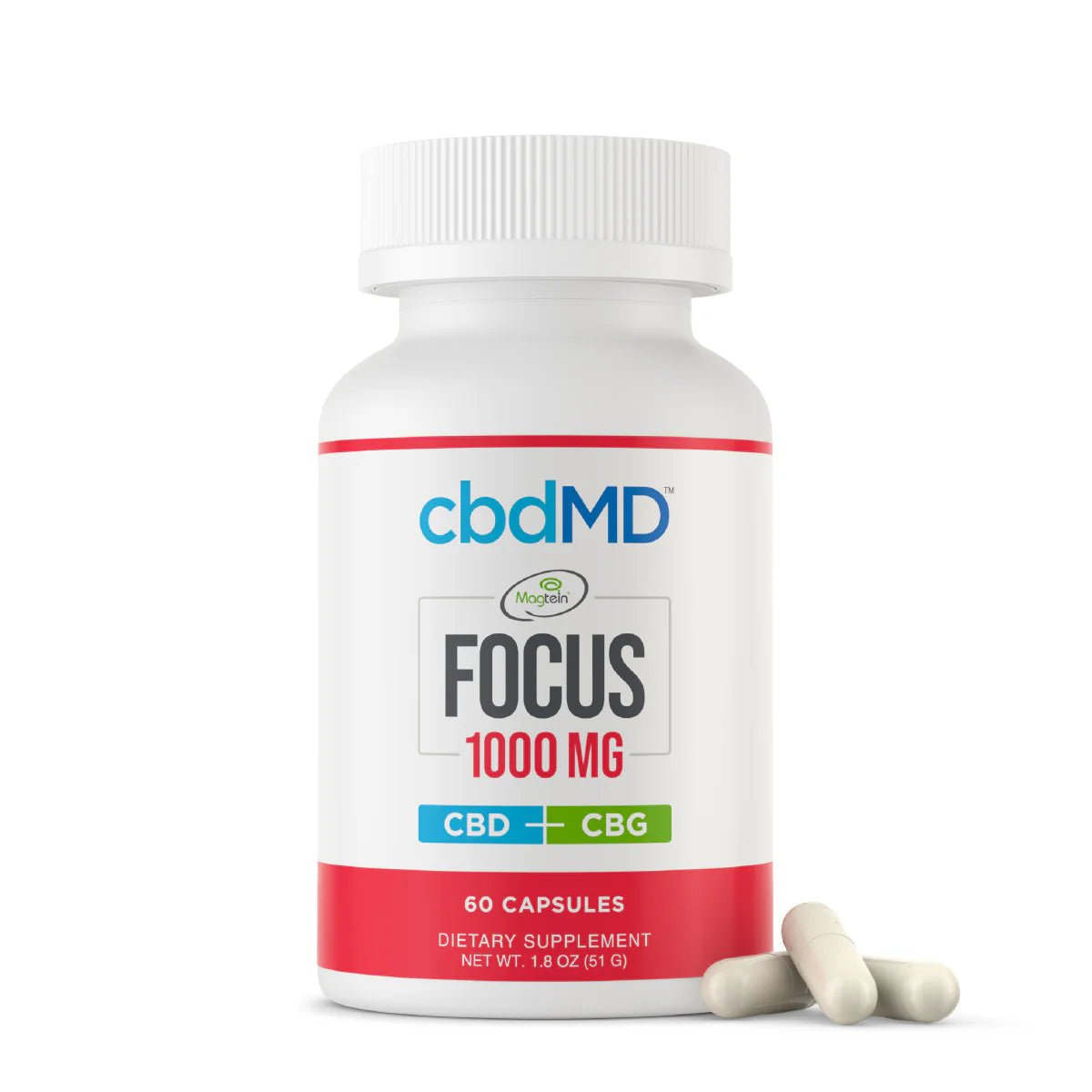 CBD & CBN Focus Capsules (NSF Certified for Sport) - Zaza Zenn Store - cbdMD