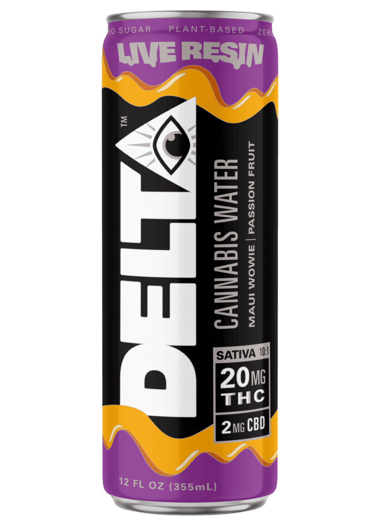 DELTA Cannibis Water - Passion Fruit (4 - pack) - Zaza Zenn Store - DELTA