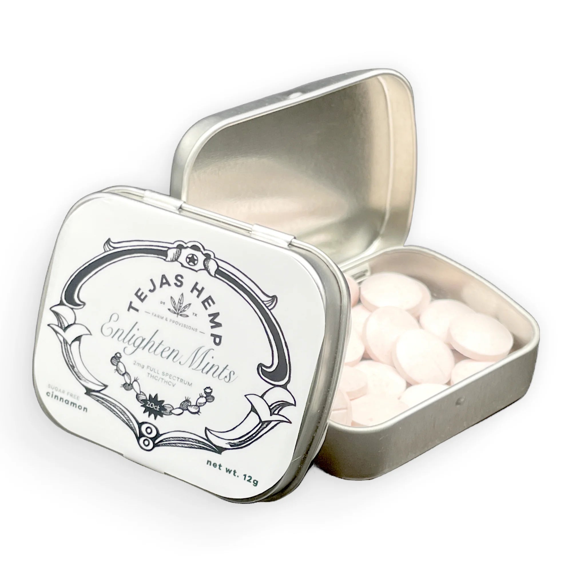 Enlighten Mints - 20 ct. Cinnamon (Tejas Hemp) - Zaza Zenn Store - Tejas Hemp