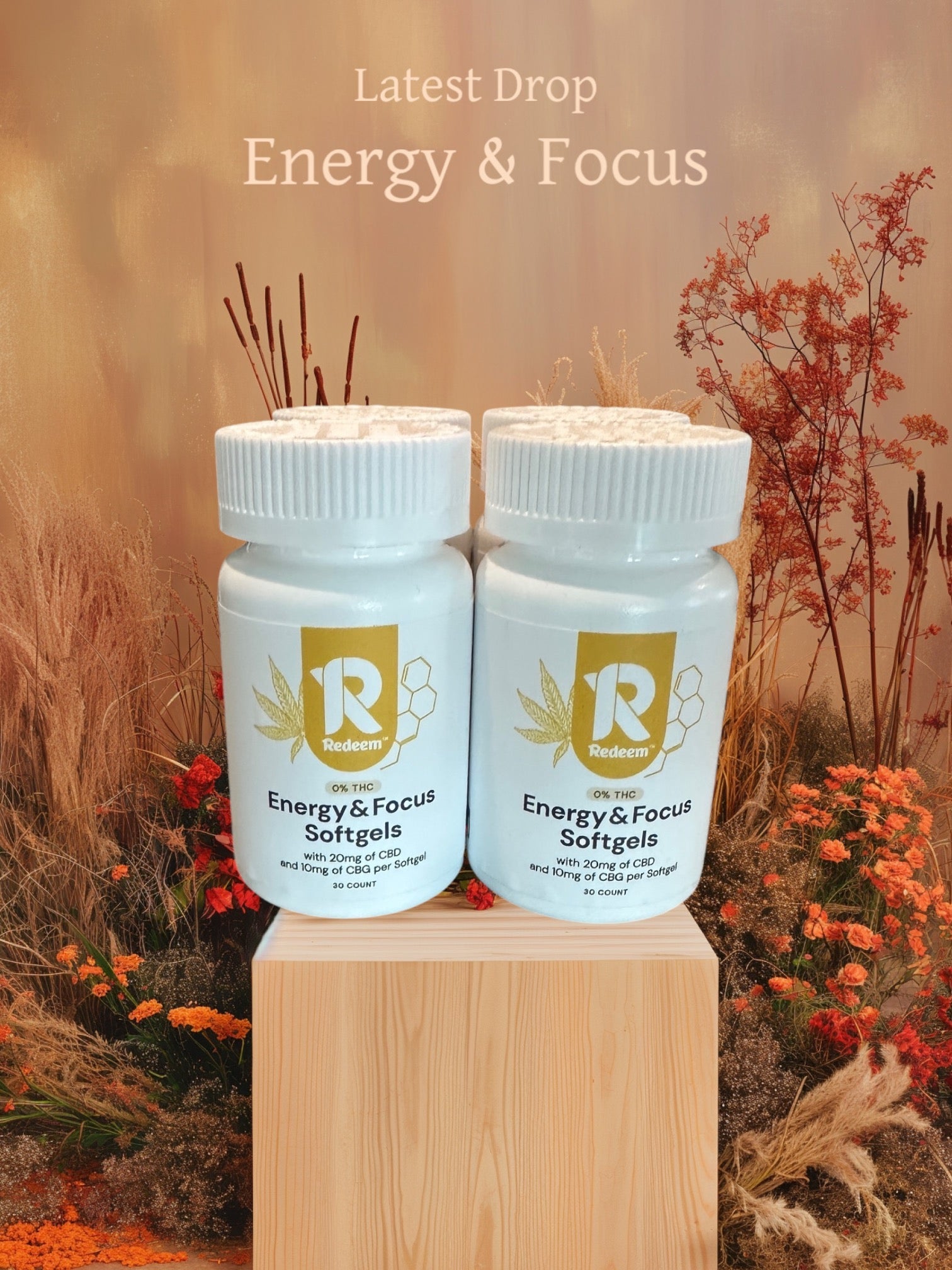 Focus & Energy CBD Softgels - Zaza Zenn Store - Redeem Therapeutics