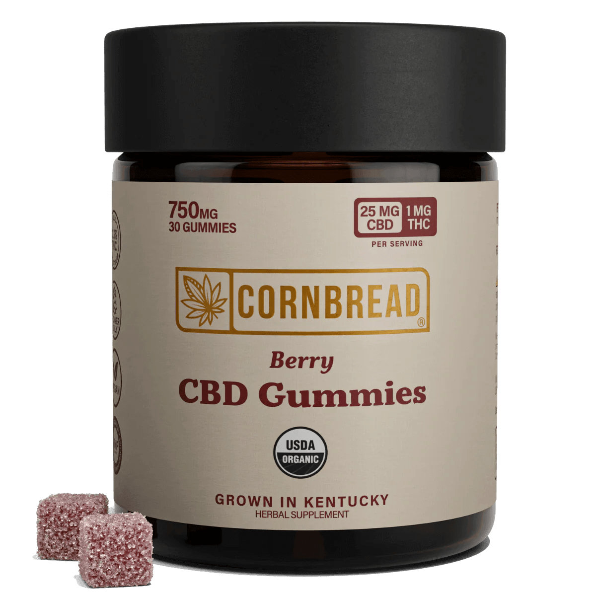 Full Spectrum CBD Gummies - Berry - Zaza Zenn Store - Cornbread Hemp