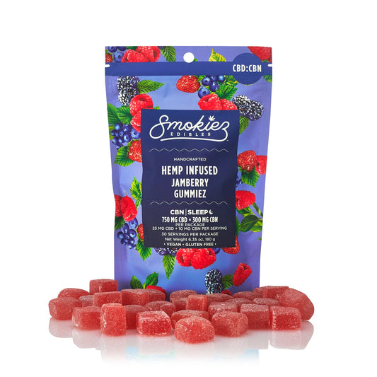 Jamberry CBD:CBN 2.5:1 Gummies - 30ct. - Zaza Zenn Store - Smokiez CBD