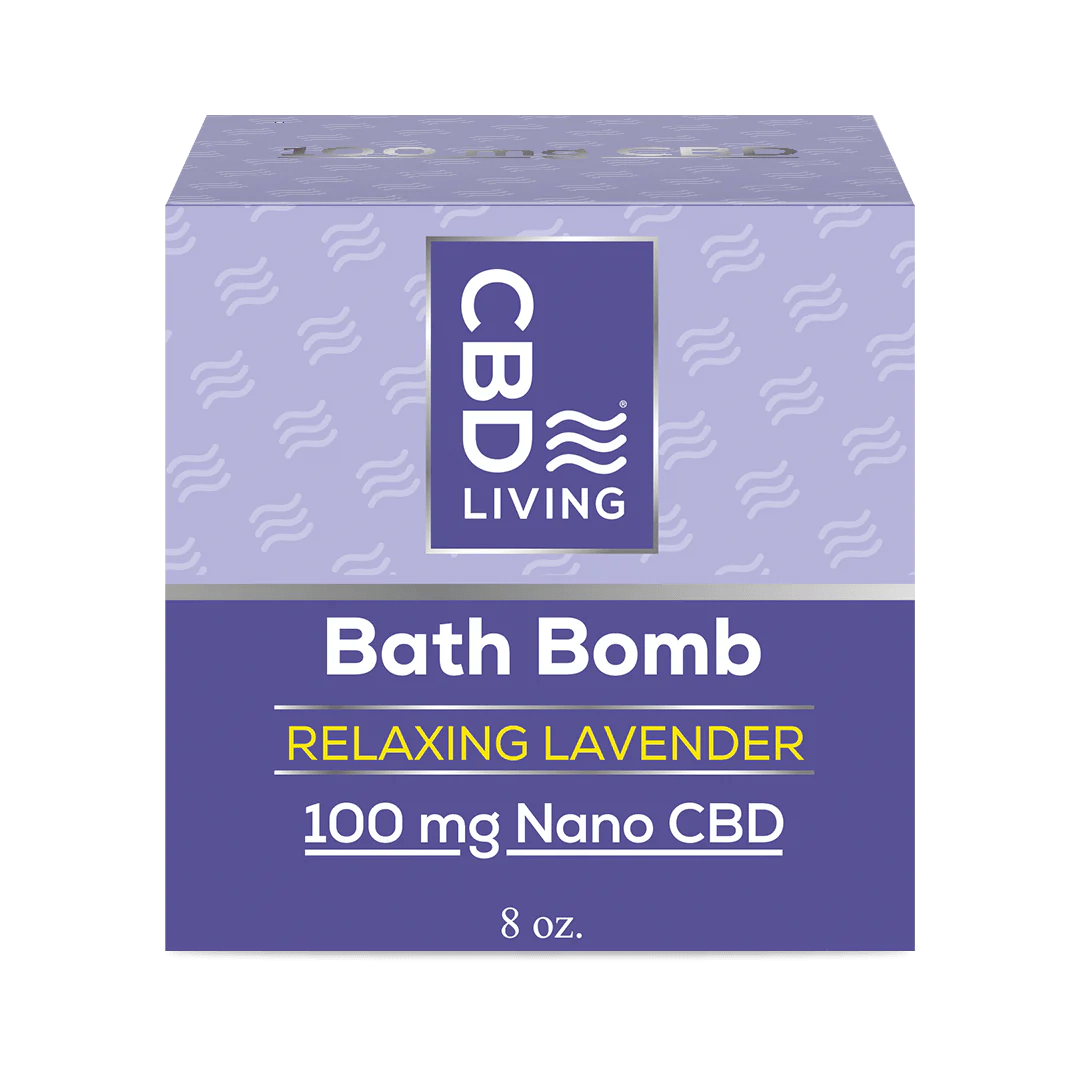 Nano CBD Bath Bomb - Lavender - Zaza Zenn Store - CBDLiving