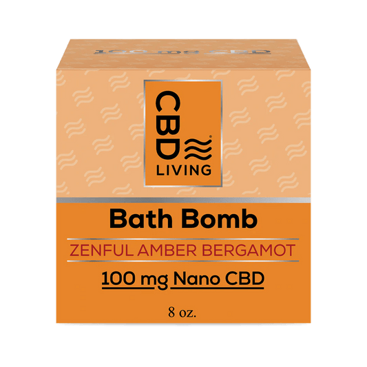 Nano CBD Bath Bomb - Zenful Amber Bergamot - Zaza Zenn Store - CBDLiving