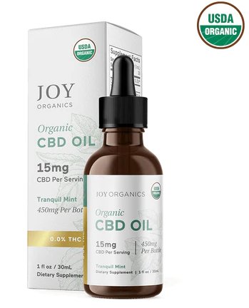 Organic Broad Spectrum CBD Tincture (Tranquil Mint) - Zaza Zenn Store - Joy Organics