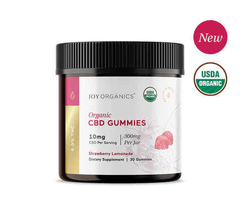 Organic CBD Gummies - 10mg (Strawberry Lemonade) - Zaza Zenn Store - Joy Organics