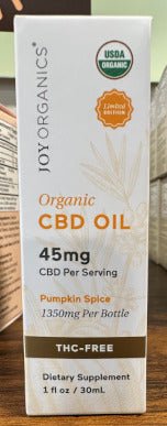 Pumpkin Spice CBD Oil - Limited Edition - Zaza Zenn Store - Joy Organics