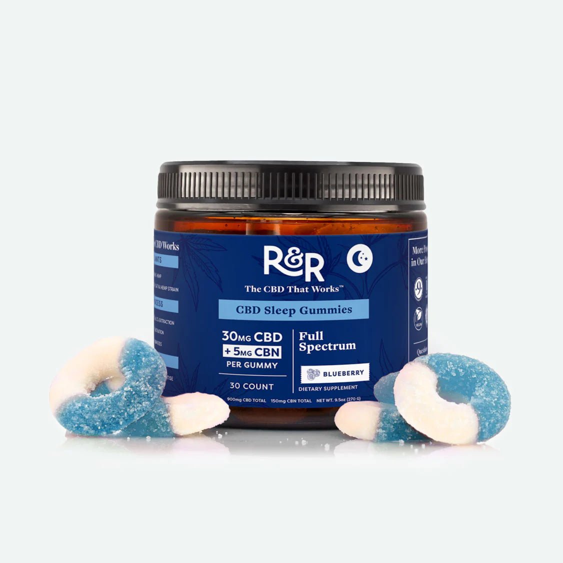 R&R CBD Sleep Gummies - 30mg CBD + 5mg CBN - 30 ct. - Zaza Zenn Store - R&R CBD