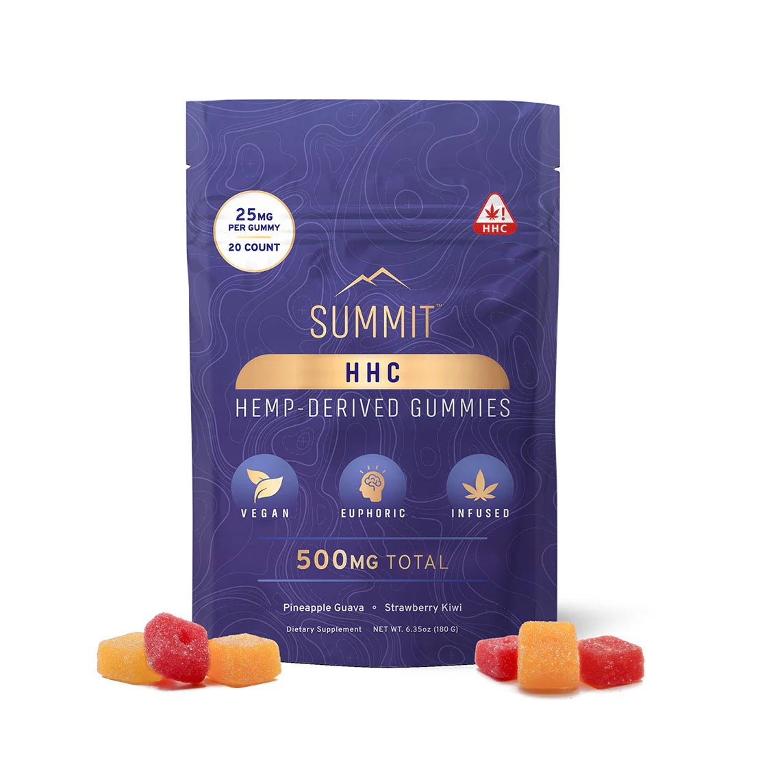 Summit 25mg HHC Gummies - 20ct - Zaza Zenn Store - Summit