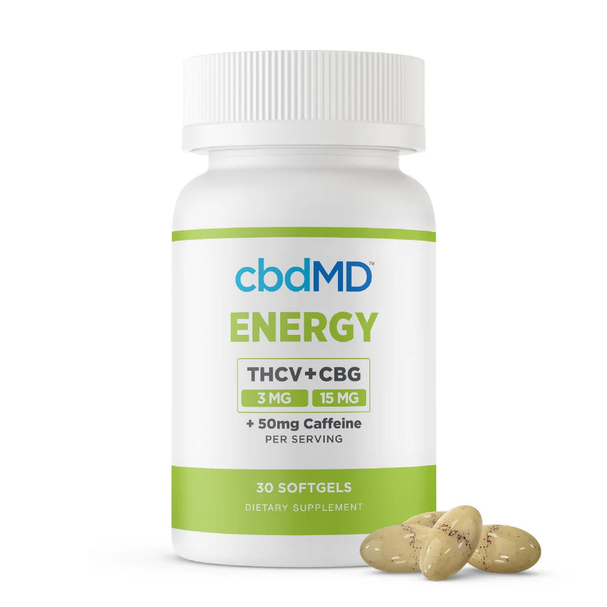 THCV + CBG Energy Softgels (cbdMD) - Zaza Zenn Store - cbdMD